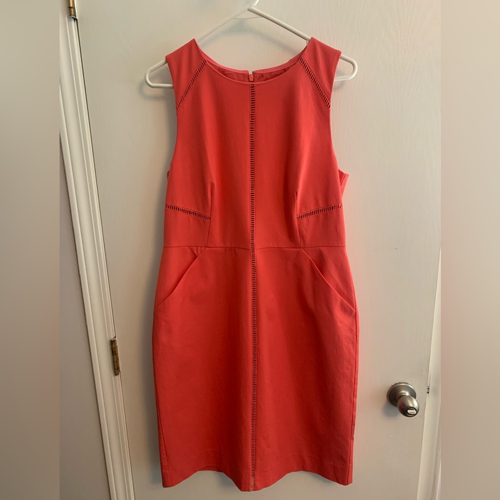 Coral J Crew dress